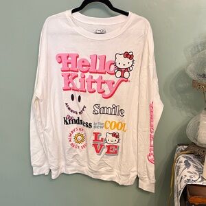 Hello Kitty White Sweatshirt with Pink Accents